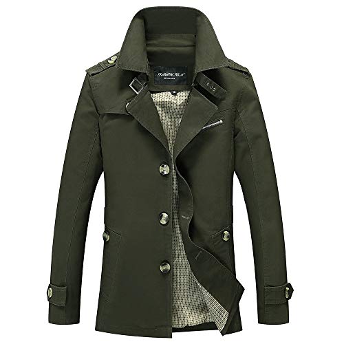 CFWL Giacca da Uomo Casual Lavata Giacca da Uomo
