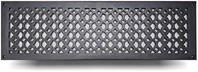 Prima Decorative - Cast Aluminum Air Return Grill 6″ x 24″ (Black)