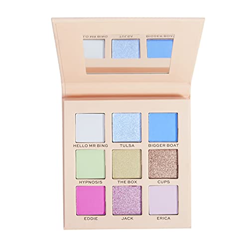 Makeup Revolution X Friends Chandler Eyeshadow Palette, Glitter Eye Shadow Set, Shimmer in Pastel Eye Make Up, 9-Color Eye Shadow Make Up Palette Set