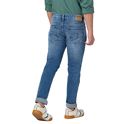 Image of Spykar Men's Slim Fit Low Rise Casual Jeans