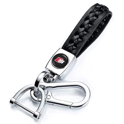 Car Keychain, Metal Keyring replacement for Audi S Line S1 S2 S3 S4 S5 S6 S7 S8 SQ2 SQ5 SQ7 SQ8 Car, SUV, Auto, Unisex Key chain for Car Accessories