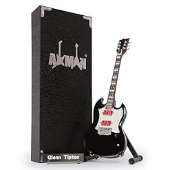 Glen Tipton Réplique de guitare miniature – Cadeaux musicaux – Fait à la main – Échelle 1/4 – Comprend une boîte de… - Les Beatles, Paul McCartney, John Lennon, RIngo Starr, George Harrison
