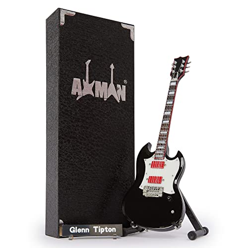 Glen Tipton Réplique de guitare miniature – Cadeaux musicaux – Fait à la main – Échelle 1/4 – Comprend une boîte de… - Les Beatles, Paul McCartney, John Lennon, RIngo Starr, George Harrison Glen Tipton Réplique de guitare miniature – Cadeaux musicaux – Fait à la main – Échelle 1/4 – Comprend une boîte de…
