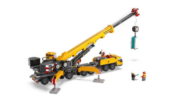 LEGO City Yellow Mobile Construction Crane Toy Set 60409 Building