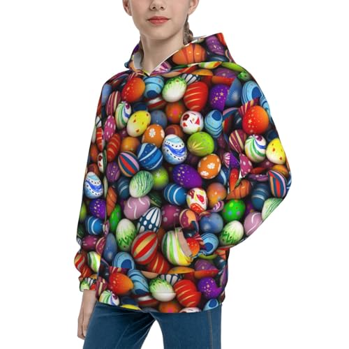 Easter Eggs2 Kid Hoodies Boys Sweatshirts Girls Pullover with Pocket2