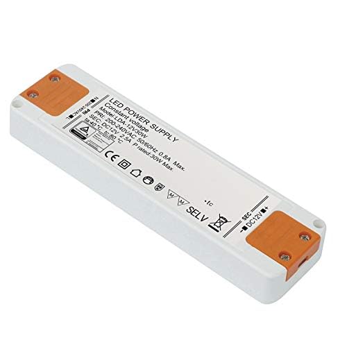 Kambo Transformator 230V 12VDC LED 30W 2.5A Trafo Überlastungsschutz Treiber Super Slim 1 Pack Für G4 MR11 MR16 GU5.3 LED Birne Sowie Lichtstreifen