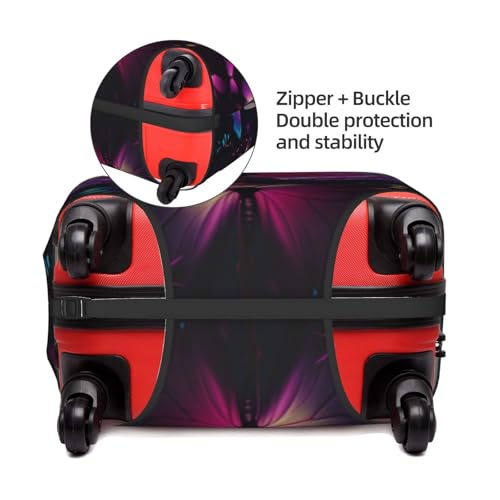 Travel Luggage Cover Funny Butterfly B Fashion Washable Baggage Suitcase Protector Fit For 18-32 Inch Luggage3