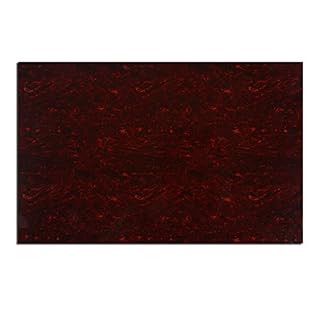 Musiclily Pickguard a Découper Plate Matériel 435x290mm pour Guitare électrique Strat Tele et Basse, 4 plis Red Tortoise - Les Beatles, Paul McCartney, John Lennon, RIngo Starr, George Harrison