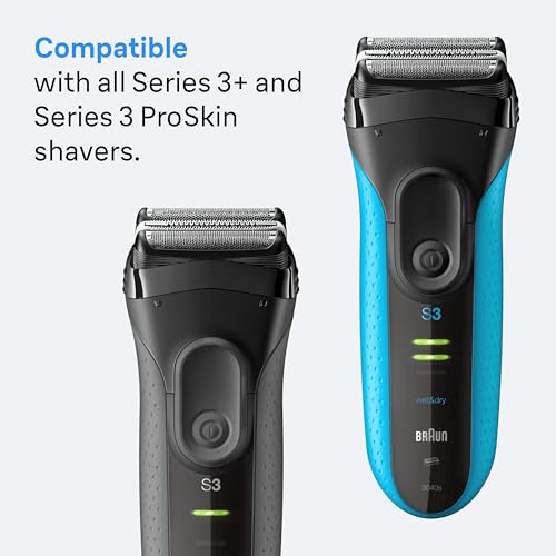 Braun Series 3+ Electric Shaver Original Replacement Head, Get Back 100% Shaving Performance, Compatible with Series 3+ and Series 3 ProSkin Shavers, Made in Germany, 32B