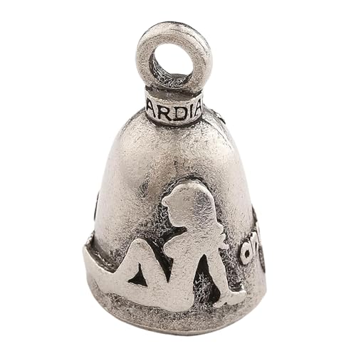 Image of Guardian Bell Good Luck Bell w /Keyring & Black Velvet Bag | Motorcycle Bell | Lead-Free Pewter | Made in USA