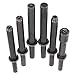 7 Pcs Air Hammer Rivet Bit Set, Dele 0.401 Shank Smoothing Pneumatic Air Rivet Hammer Tools Kit with Spring
