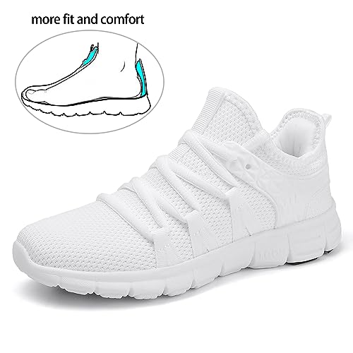 Image of INZCOU Running Shoes Lightweight Tennis Shoes Non Slip Gym Workout Shoes Breathable Mesh Walking Sneakers