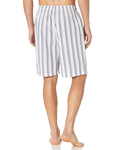 Image of Nautica Men's Soft Woven 100% Cotton Elastic Waistband Sleep Pajama Short