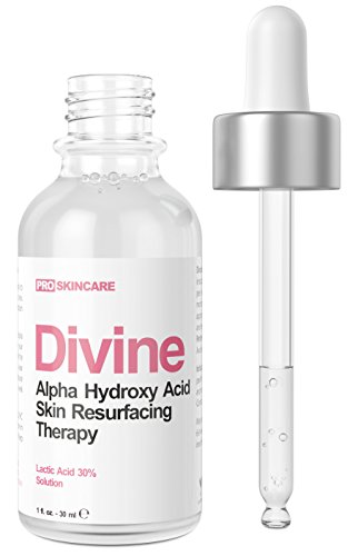 Lactic Acid 30% Gel Peel - Mild Alpha Hydroxy Acid Chemical Face Peel - Fade Lines, Sun Damaged Skin, Acne Scars (1 fl oz)