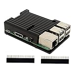 Geekworm Raspberry Pi 3B+ Boîtier en Alliage d'aluminium, Refroidissement Passif avec Pads Thermiques, Compatible avec Raspberry Pi 3B/2B/B+