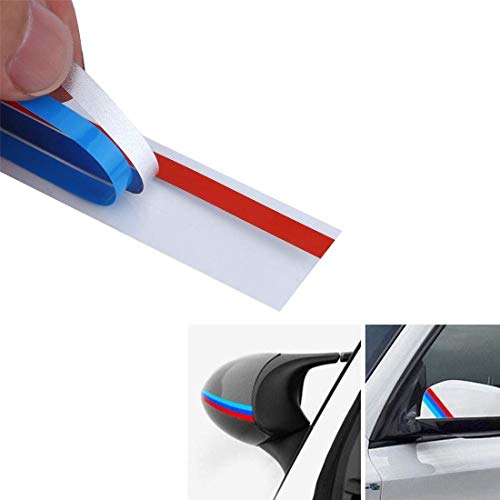 BizTech ® Autocollant autocollant en vinyle réfléchissant /// M à rayures 20 cm x 1,5 cm Cover