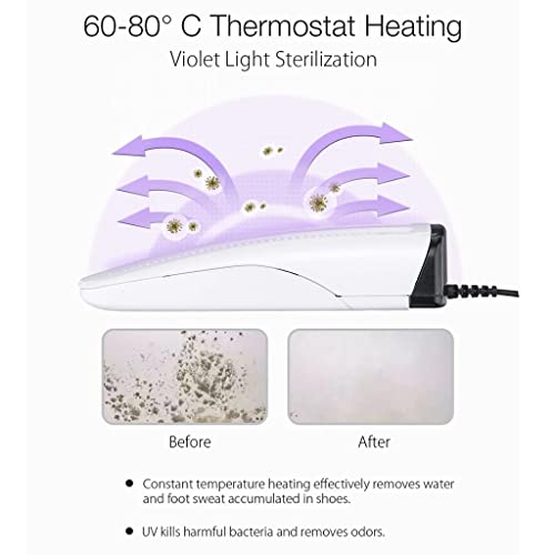 Secador de zapatos telescópico y control de temperatura blanco miniatura 7
