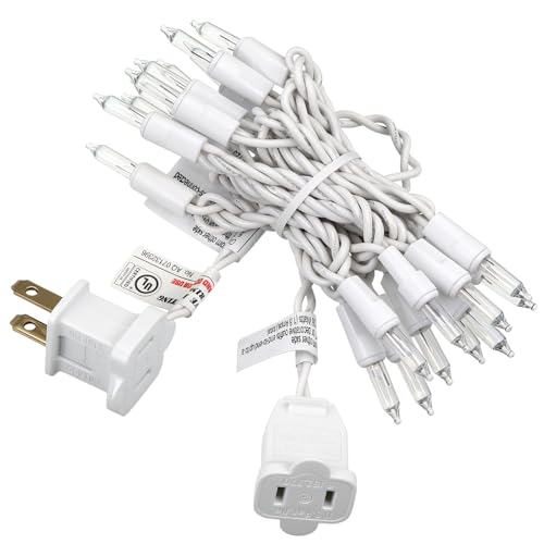 Aurelema Mini Christmas Lights, 20 Bulbs Connectable, 5ft, White