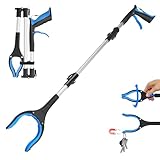 Grabber Reacher Tool 36 Inch, Heavy Duty Foldable Grabber with Anti-Slip 360° Rotating Jaw, Magnetic Tip for Seniors, Reacher Grabber Pickup Tool for Elderly After Surgery Recovery