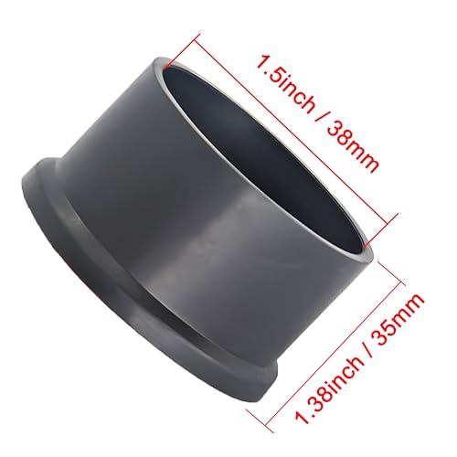 Image of 8 Pack 1.5 inch(38mm) Round Plastic Tubing Plug,Black End Caps for Metal Tubing,Hardware Plugs, Fences, Glide Protection from Chair Legs and Furniture