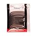 Mia Silkies,Silicone Hair Elastics In Convenient Zippered Resuable Pouch, Lasts 10 Times Longer Than Traditional Rubberbands, Not UV or Heat Sensitive-Translucent Black Color 10pcs
