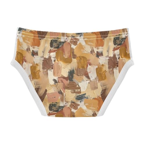 visesunny Boys Cotton Underwear Brown Texture Painting Printed Toddler Soft Training Briefs Size 2T-8Y for Kids2