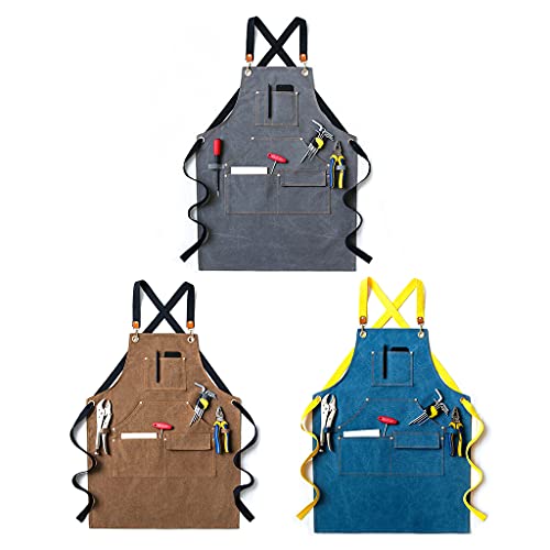 Tablier de travail en toile avec poches pour protéger vos vêtements