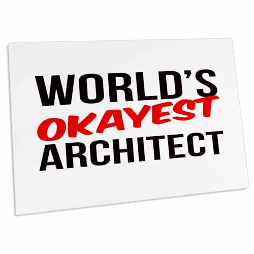 3dRose Worlds Okayest - Desk Pad Place Mats miniatura 1
