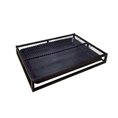 Bac à litière pour chien en métal pour balcon et salon 78x50