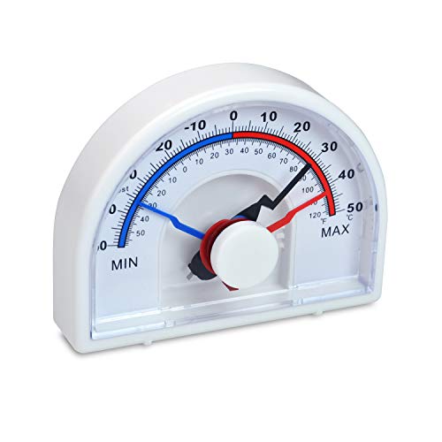 SP Bel-Art, H-B DURAC Bi-Metallic Min/Max Thermometer; -30 to 60C (-20 to 140F) (B61301-0300)