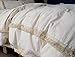 Flber Ivory Duvet Cover Tufted Boho Bedding Comforter Queen Size, 86in x90in