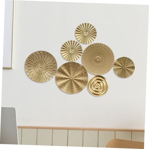 Décoration murale métal cercle doré stable pour habiller un mur vide - 3