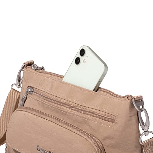Image of Baggallini womens Original Everyday 11x 7.5 Crossbody Bags for Women Rfid Protected Lightweight Nylon Zippered Travel Purse