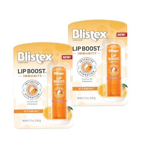 Blistex Lip Boost Immunity, Lip Balm, Intensive Hydration, Vitamin C, Coconut Oil & Beeswax, Moisturizer (Pack of 2) image 5
