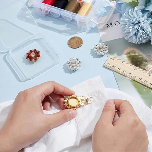 Fundas de botón con diamantes para transformar tus camisas con un toque elegante 6