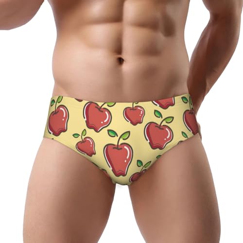 Apple Men's Underwear Briefs Coverd Waistband Silky Touch Underwear