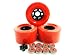 83mm Longboard Flywheels Wheels + ABEC 7 Bearings Spacers (Red)