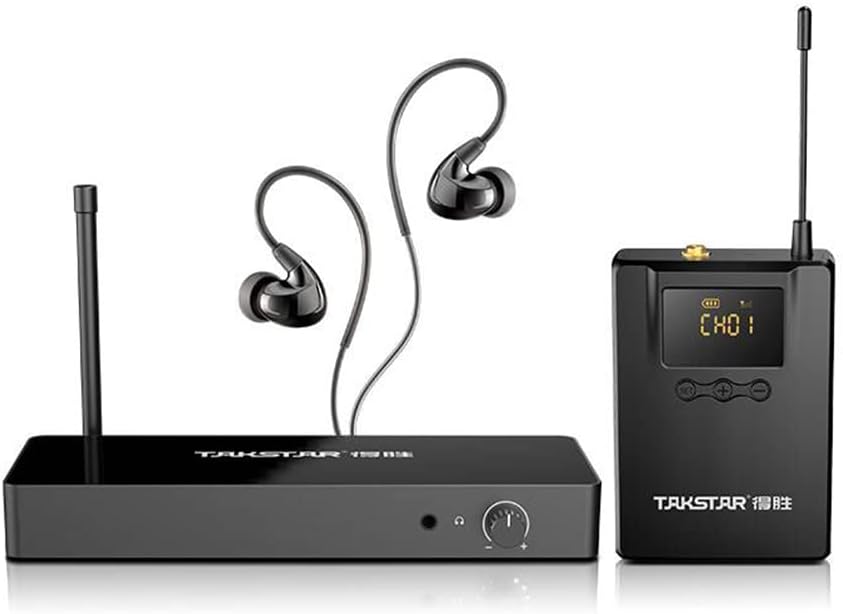 Amazon.com: Kadjuh Stereo Wireless in-Ear Monitor System 2.4G Wireless ...