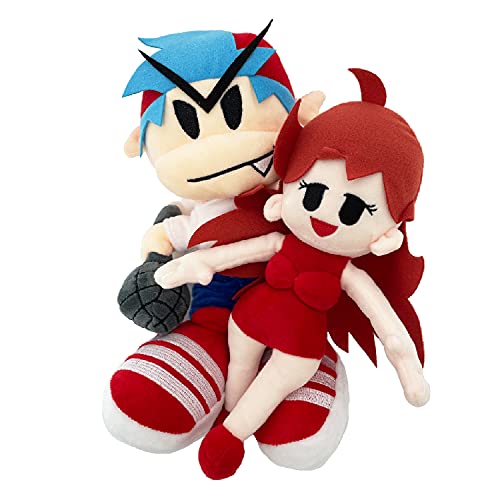 Friday Boyfriend and Girlfriend Plush Toy, Night Boyfriend Doll with Microphone and Girlfriend 10 Inch 2 Plush Set