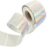 TOVINANNA Holografische Warnaufkleber Sicherheitsaufkleber Klein aus Langlebigem Material Selbstklebend für Kerzenherstellung und Selbstgemacht Paketkennzeichnung
