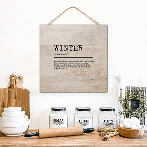 Panneau à suspendre en bois Winter Definition pour créer un cocon hivernal dans votre maison