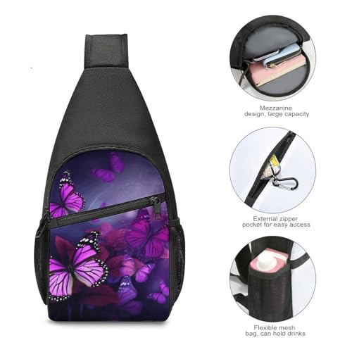 Mochila pequeña morral cruzado para senderismo unisex miniatura 4