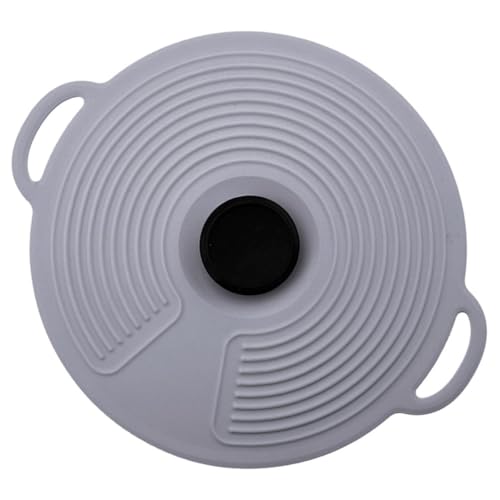 Milisten Couvercle Alimentaire en Silicone Extensible 20 Cm, Couleur Gris Nordique, pour Bols et Casseroles, Protection Anti-éclaboussures Réfrigérateur et Micro-ondes, Lot 1 Pièce