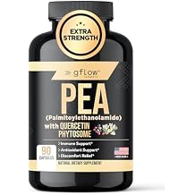 gflow vitamins Pea Supplement with Quercetin Phytosome 1,000 mg | Micronized Pea Palmitoylethanolamide 99% Highly Purified | Discomfort Relief Supplement in Capsules Made in The USA
