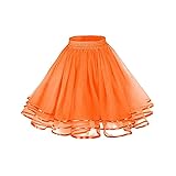 [Ｓｏｒｏｓｉｓ] チュチュスカート パニエ ふわふわ aライン 3層チュール チュール ペチコート ボリューム イベント パーティー 仮装 ハロウィーン クリスマス オレンジ