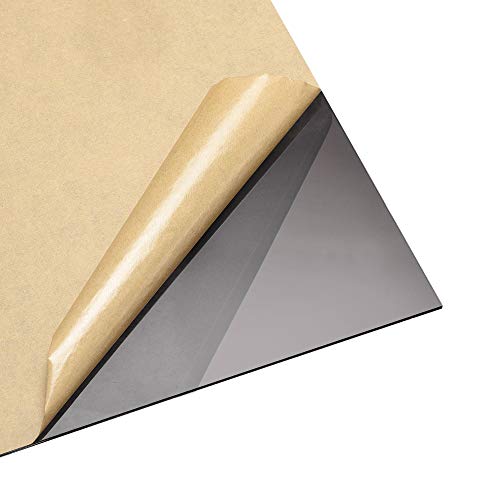 Image of uxcell Black Clear Cast Acrylic Sheet,12 inch x 24 inch,3mm Thick,Plastic PMMA Acrylic Board for Signs Display Projects,Craft