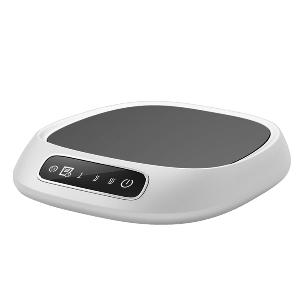 Calentador de Tazas de café, Calentador de Tazas Inteligente, 3 configuraciones de Temperatura, Posavasos calentado con Pantalla Inteligente para café, té, Bebidas, Leche