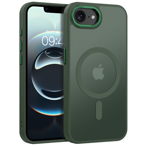 Coque iPhone 16E antichoc verte protection mince iPhone SE 4 2025 givrée anti-rayure