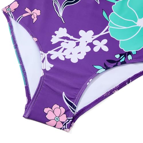 Image of Girls One Piece Swimsuits Teens Bathing Suits Teen Swimsuits Quick Dry Halter Crossback Beach Sport UPF 50 Kids Swimwear