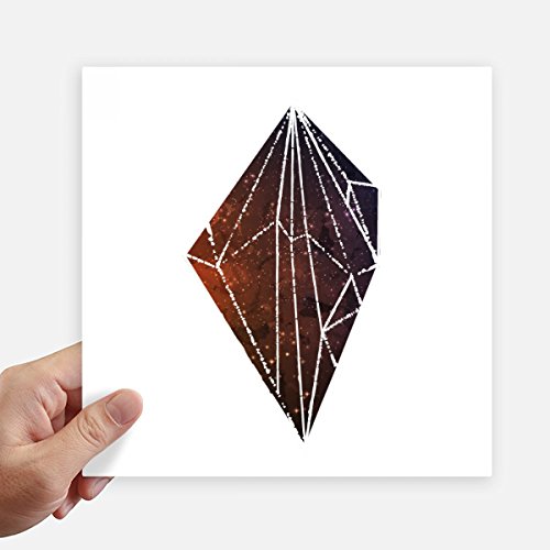 Pegatinas de pared de universo en marrón cristal de 20cm para maleta y portátil 2